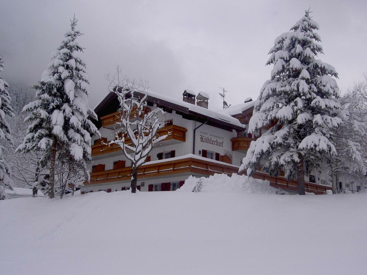 Kuehlerhof Aparthotel Anterselva di Mezzo Bagian luar foto